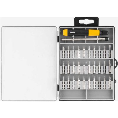 Jogo de bits/ponteiras de precisão com 32 peças encaixe sextavado 4 mm VONDER