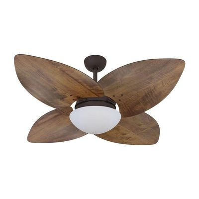 Ventilador De Teto Marrom 4 Pás Rádica 127V 110V