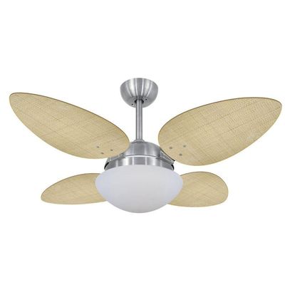 Ventilador De Teto Volare Petalo Palmae Natural 127V 110V