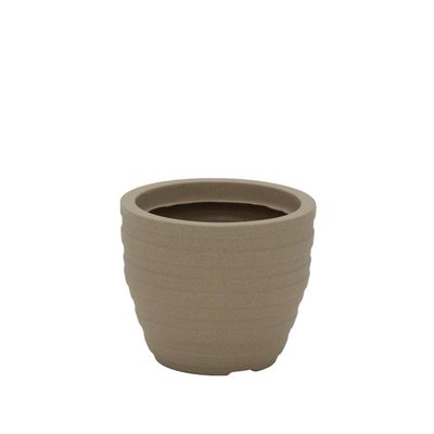 Vaso Inca Tramontina Basic em Polietileno Areia 24 cm