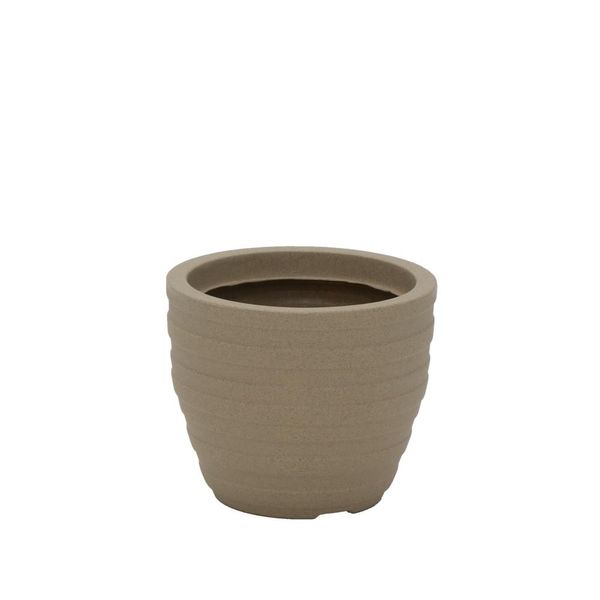 Vaso Inca Tramontina Basic em Polietileno Areia 24 cm