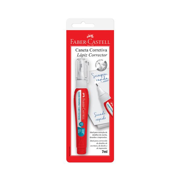 Caneta Corretiva Faber-Castell Branco 7ml