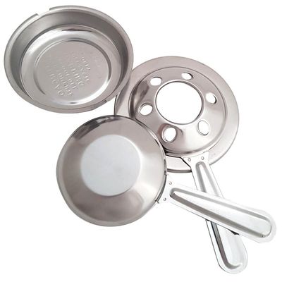 Fogareiro Grande Abafador Plátanos Inox Queimador Rechaud