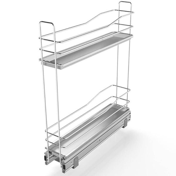 Porta Garrafas Latas Condimentos Temperos Aramado Deslizante Aço Inox Piva