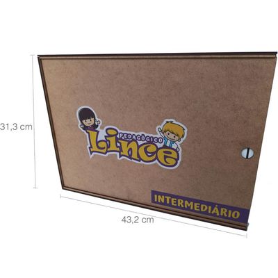 Jogo Educativo para Educação Infantil Lince Intermediário 9 anos de Madeira MDF Zanline