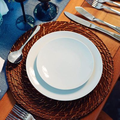 Conjunto 6 Pratos Fundos Porcelana Branca 22cm Sophia Sopas Tramontina