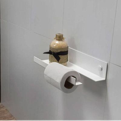 Porta Papel Suporte Papel Higiênico Papeleira Para Banheiro Denver Branco