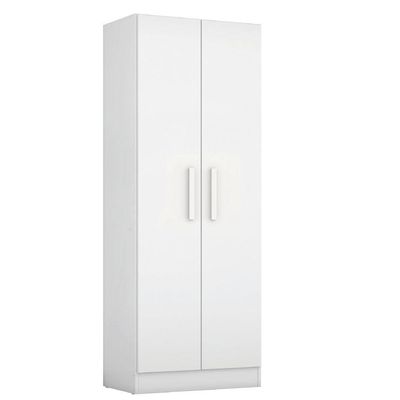 Guarda Roupas Multiuso Solteiro Organizador 4 Prateleiras Belém Notável Branco