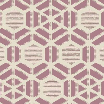 Papel De Parede Capri Geométrico Rosa 190512603