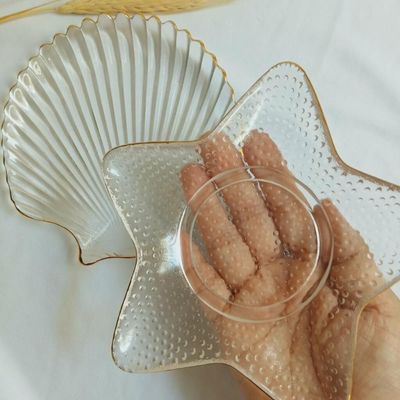 Tijela Duo Concha E Estrela - Centro De Mesa Decorativo Transparente