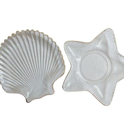 Tijela Duo Concha E Estrela - Centro De Mesa Decorativo Transparente