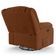 Poltrona Do Papai Reclinável Pietra Glider Giratória Fh9 Veludo Terracota - Mpozenato