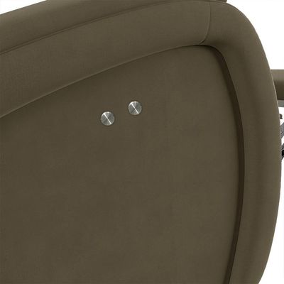 Poltrona Do Papai Reclinável Kalie Power Touch Usb Fh9 Veludo Capuccino - Mpozenato