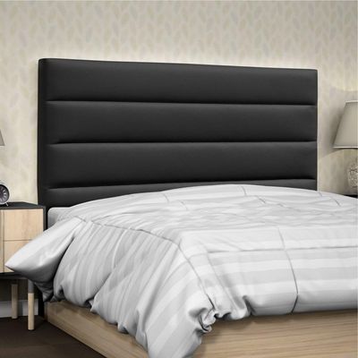 Cabeceira Casal King 195cm Greta Sintético Preto - Mpozenato