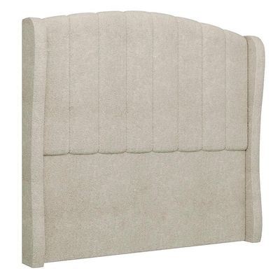 Cabeceira Casal Cama 140cm Glenda I02 Bouclê Bege - Mpozenato