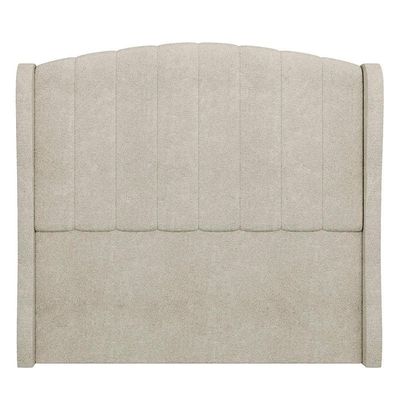 Cabeceira Casal Cama 140cm Glenda I02 Bouclê Bege - Mpozenato