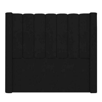 Cabeceira Casal Cama 140cm Claire I02 Veludo Preto - Mpozenato