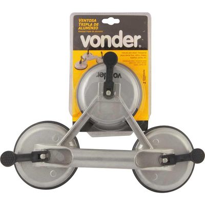 Ventosa tripla 116 mm alumínio VONDER