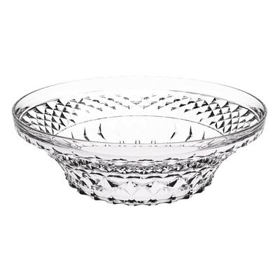Saladeira Tigela Redonda 3,3L Glassy Crippa Transparente Plástica Salada Pipoca Sobremesa