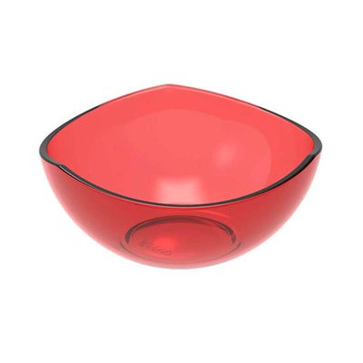 Pote de Sobremesa 265ml Avulso Trio Crippa Plástico Vermelho Tigela Pote para Doces