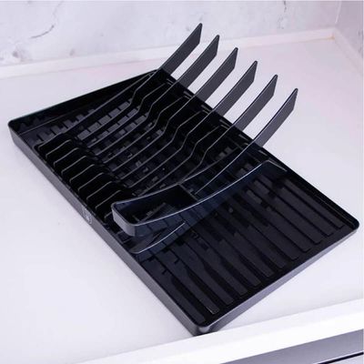 Escorredor de Louças Preto Pratos Talheres Smart S Crippa Pia Retangular Cozinha