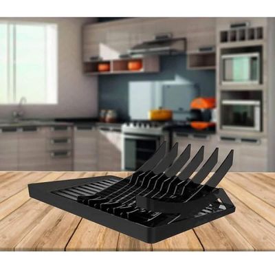 Escorredor de Louças Preto Pratos Talheres Smart S Crippa Pia Retangular Cozinha
