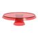 Boleira Porta Bolo com Cúpula e Pé 25cm Vermelho Transparente Glassy Crippa Doces