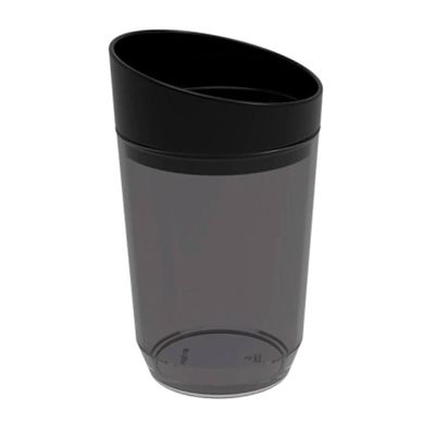 Kit Banheiro Crippa 4 Peças Porta Escova Porta Sabonete Líquido Porta Algodão e Saboneteira Fumê
