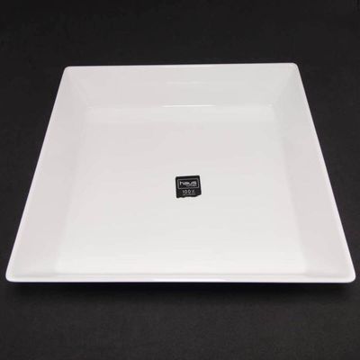 Travessa Retangular Branca 3,5L Profissional Servir Buffet Melamina Haus Concept Saladas Massas