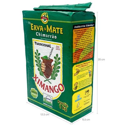 Kit 10 Erva-mate De Chimarrão Mate Tradicional 1kg Ximango