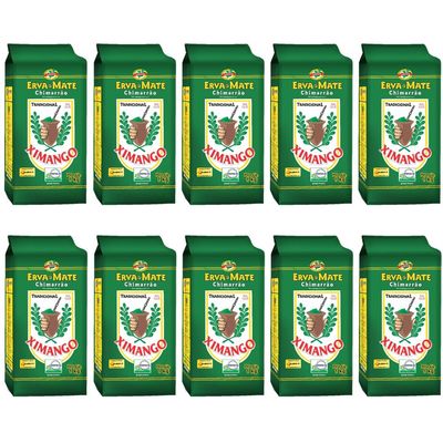Kit 10 Erva-mate De Chimarrão Mate Tradicional 1kg Ximango