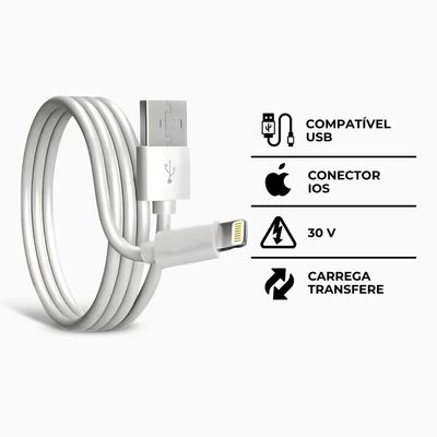 Cabo Para Iphone Conector Usb