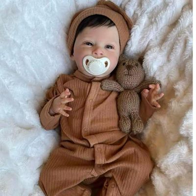 Bebê Reborn Menino Realista Artesanal Cabelo Implantado Fio A Fio