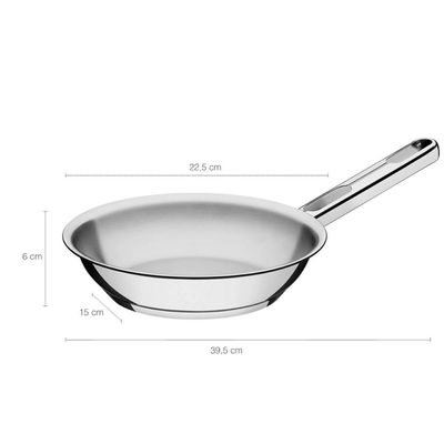 Jogo De Panelas Tramontina Em Inox Allegra Caçarola 5 Peças Inox