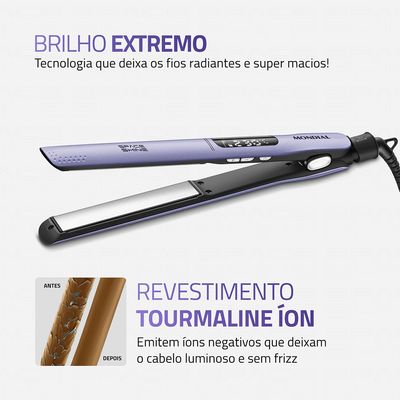 Prancha Alisadora Space Shine Mondial Lilás 50W Bivolt - P-26 BIV