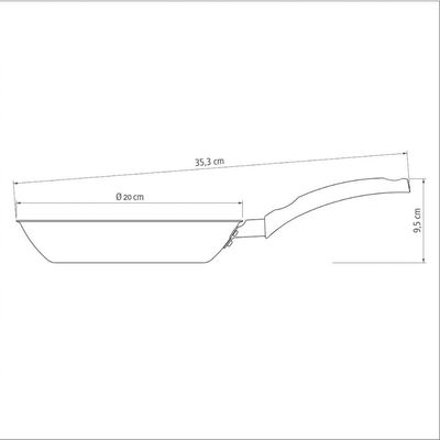 Frigideira Antiaderente Tramontina Turim 20cm Alumínio Starflon Max Vermelha 0,8L