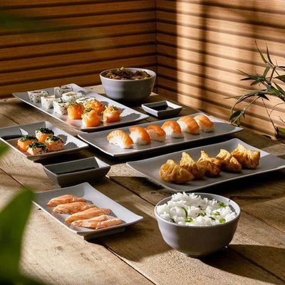 Kit 20 Bowls de Melamina 350ml Restaurante Tóquio Granilite Lyor Tigela Oriental