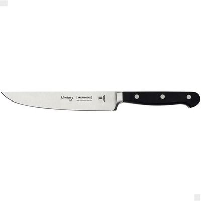 Faca para Cozinha Tramontina Century 6' em Aço Inox e Cabo em Policarbonato Preto