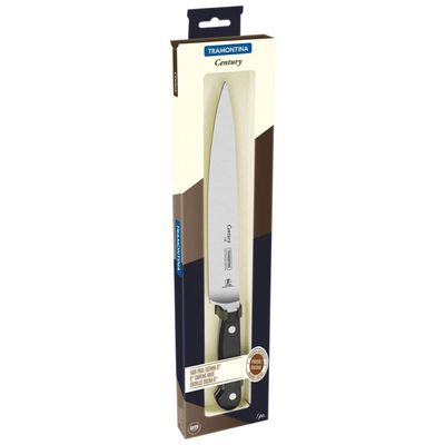 Faca Utility Tramontina 8' Profissional Century Lâmina Aço Inox Preto