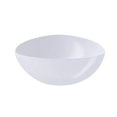 Saladeira Triangular Tigela Plástica 5L Branca Essential Coza Pote Sobremesa Pipoca