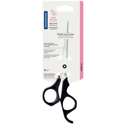 Tesoura para Cabelo Tramontina Supercort 6' em Aço Inox com Fio Laser Microsserrilhado Onix