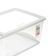 Kit 12 Caixas Organizadoras Plástica 60L Empilháveis com Tampa My Closet Ordene Multiuso Transparente