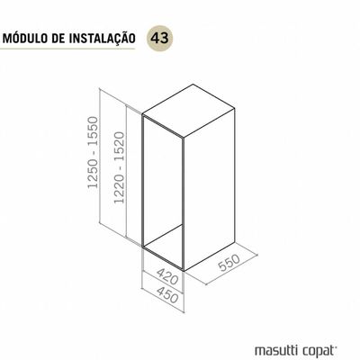 Coluna Deslizante Masutti Alta 33x48x152cm 4 Bandejas Ajustáveis Organizador Cinza Cozinha