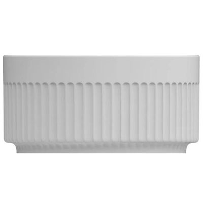 Tigela Ramekin de Porcelana 50ml Canelado Pequeno Germer Branco