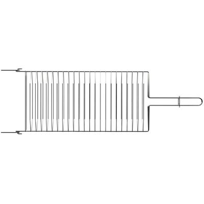 Grelha Dupla em Aço Inox Abre e Fecha para Churrasqueira Churrasco Tramontina 31x18cm
