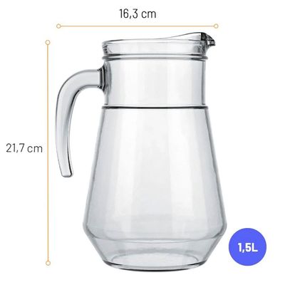 Jarra Bar Sempre Sucos ou Drinks 1,5l Nadir Figueiredo Vidro Transparente