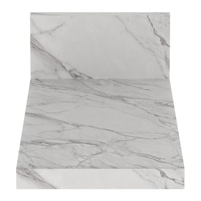 Tampo Mdp 25mm Para Balcão De Cozinha 20cm Multimóveis Cr20420 Mármore Branco Mármore Branco