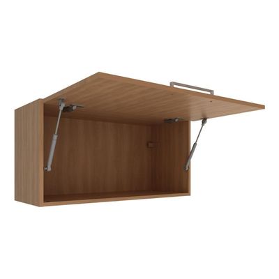 Armário De Cozinha Aéreo Com 1 Porta Basculante 80cm Multimóveis Cr20417 Freijó