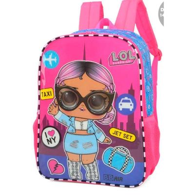 Mochila Infantil Escolar Costas Lol Surprise Táxi