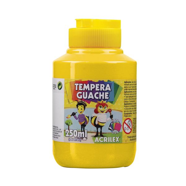Tinta Guache Acrilex Amarelo Ouro 250ml